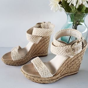 Stuart Weitzman Alex espadrilles wedges size 8